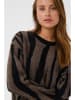 Kaffe Pullover in Schwarz/ Braun