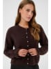 Kaffe Cardigan in Dunkelbraun