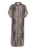 CULTURE Kleid in Hellbraun/ Schwarz