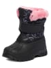 DeeZee Winterstiefel in Schwarz/ Dunkelblau/ Pink