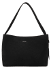 Gino Rossi Leder-Schultertasche in Schwarz - (B)40 x (H)28 x (T)14 cm