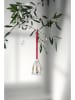 Holme Gaard Decoratieve hanger "2024" rood/goudkleurig - (H)4,5 cm