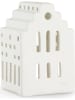 Kähler Theelichthouder "Urbania Long church" wit - (B)7 x (H)10 cm
