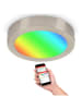 Briloner RGBW-LED-Deckenleuchte in Silber