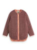 Scotch & Soda Wende-Übergangsjacke in Bordeaux/ Aprciot