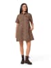 Scotch & Soda Kleid in Camel/ Schwarz