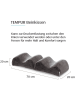 Tempur Beenkussen antraciet - (L)20 x (B)70 x (H)20 cm