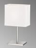 FISCHER & HONSEL Lampa stołowa "Bozen" w kolorze srebrno-białym - 17 x 30 x 10 cm
