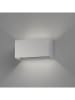 FISCHER & HONSEL LED-Wandleuchte "Wallo" in Silber - (B)20 x (H)10 x (T)10 cm