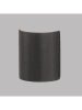 FISCHER & HONSEL LED-Wandleuchte "Halv" in Schwarz - (B)12 x (H)15 x (T)6,5 cm