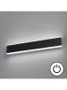 FISCHER & HONSEL Lampa ścienna LED "Muur" w kolorze czarnym - 50 x 8 x 5 cm