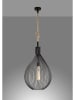 FISCHER & HONSEL Hanglamp "Rope" zwart - (H)140 x Ø 48 cm