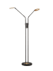 FISCHER & HONSEL Lampa stojąca LED w kolorze czarnym - wys. 150 cm