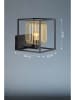 FISCHER & HONSEL Wandleuchte "Caydo" in Schwarz - (B)23 x (H)23 x (T)25,5 cm