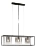 FISCHER & HONSEL Lampa wisząca "Samu" w kolorze czarnym - 90 x 150 x 23 cm