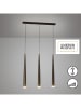 FH Lighting Ledpendellamp "Cone" zwart - (B)76 x (H)160 x (D)6 cm