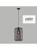 FH Lighting Lampa wisząca "Cage" w kolorze czarnym - wys. 150 x Ø 25 cm