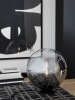 FH Lighting Tischleuchte "Mirror" in Schwarz/ Transparent - (H)42,5 x Ø 40 cm