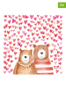ppd Serwetki (40 szt.) "Love Bears" w kolorze różowo-jasnobrązowym