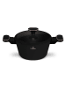 Berlinger Haus 2tlg. Set: Kasserolle "Black Rose" in Schwarz - Ø 20 cm