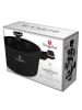 Berlinger Haus 2-delige set: steelpan met deksel "Black Rose Collection" zwart - Ø 24 cm
