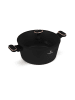 Berlinger Haus 2-delige set: steelpan met deksel "Black Rose Collection" zwart - Ø 28 cm