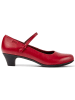 Camper Leren pumps met riempje rood