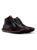 Camper Leder-Ankle-Boots in Schwarz