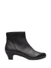 Camper Leder-Stiefeletten in Schwarz