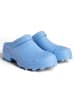 Camper Leder-Clogs in Hellblau