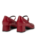 Camper Leder-Pumps in Rot