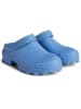 Camper Leder-Clogs in Hellblau