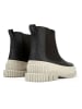 Camper Leder-Chelsea-Boots in Schwarz/ Beige