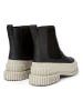 Camper Leder-Chelsea-Boots in Schwarz/ Creme