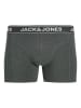 Jack & Jones 3er-Set: Boxershorts in Grau/ Grün/ Schwarz