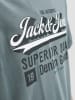 Jack & Jones Koszulka "Jjelogo" w kolorze szarym