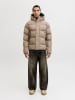Jack & Jones Steppjacke in Beige/ Grau