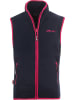 Trollkids Fleece bodywarmer "Arendal" donkerblauw/fuchsia