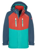 Trollkids 3-in-1 regenjas "Bryggen" donkerblauw/turquoise