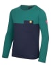 Trollkids Longsleeve "Bergen" groen/donkerblauw