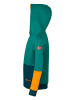 Trollkids Hoodie "Rondane" groen/donkerblauw/oranje