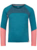 Trollkids Funktionsshirt "Seiland" in Blau/ Rosa