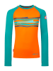 Trollkids Badeshirt "Haukland T" in Orange/ Blau