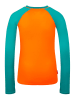 Trollkids Badeshirt "Haukland T" in Orange/ Blau