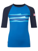 Trollkids Badeshirt "Haukland T" in Blau/ Dunkelblau