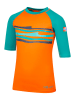 Trollkids Badeshirt "Haukland T" in Orange/ Blau