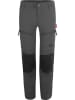 Trollkids Spodnie trekkingowe Zipp-Off "Nordfjord" - Regular fit - w kolorze szarym