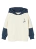 vertbaudet Hoodie in Creme/ Dunkelblau