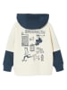 vertbaudet Hoodie in Creme/ Dunkelblau