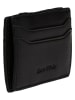 Marc O'Polo Skórzany portfel w kolorze czarnym - 10,5 x 7 x 1 cm